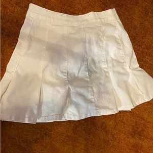 White Jean Skirt